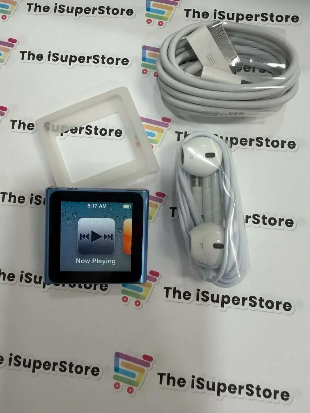 Apple iPod Nano 6th Gen 16GB Blue MP3 Player with Accessories + 1 YR Warranty